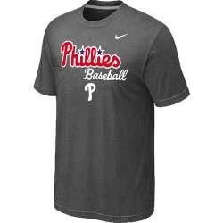 Philadelphia Phillies 2014 Home Practice T-Shirt - Dark Grey