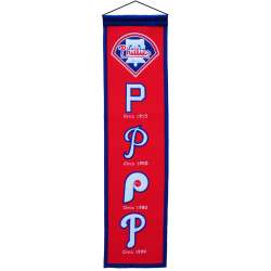 Philadelphia Phillies Banner 8x32 Wool Heritage