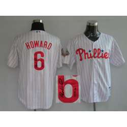 Philadelphia Phillies #6 Howard Polanco White Signature Edition Jerseys
