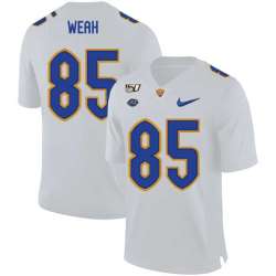 Pittsburgh Panthers 85 Jester Weah White 150th Anniversary Patch Nike College Football Jersey Dzhi