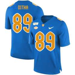 Pittsburgh Panthers 89 Mike Ditka Blue 150th Anniversary Patch Nike College Football Jersey Dzhi