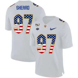 Pittsburgh Panthers 97 Jabaal Sheard White USA Flag 150th Anniversary Patch Nike College Football Jersey Dyin