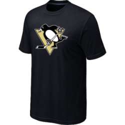 Pittsburgh Penguins Big & Tall Logo Black T-Shirt