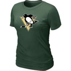 Pittsburgh Penguins Big & Tall Women's Logo D.Green T-Shirt