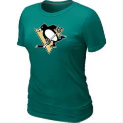 Pittsburgh Penguins Big & Tall Women's Logo L.Green T-Shirt