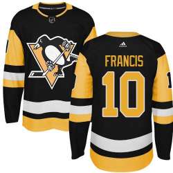 Pittsburgh Penguins #10 Ron Francis Black Alternate Adidas Stitched Jersey DingZhi