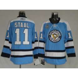 Pittsburgh Penguins #11 Jordan Staal Blue STANLEY CUP Jerseys