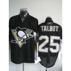 Pittsburgh Penguins #25 Talbot black Jerseys