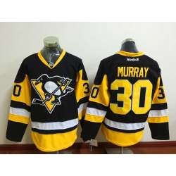 Pittsburgh Penguins #30 Murray Black-Yellow Third Stitched NHL Jersey