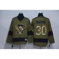 Pittsburgh Penguins #30 Murray Green Salute to Service Stitched Hockey Jersey