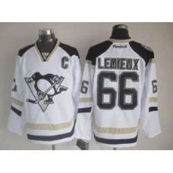 Pittsburgh Penguins #66 Mario Lemieux 2014 White Jerseys