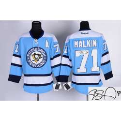 Pittsburgh Penguins #71 Malki Blue Signature Edition Jerseys