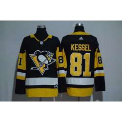Pittsburgh Penguins #81 Phil Kessel Black Adidas Stitched Jersey