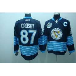 Pittsburgh Penguins #87 Crosby Navy winter Classci Jerseys