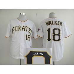 Pittsburgh Pirates #18 Neil Walker White Signature Edition Jerseys