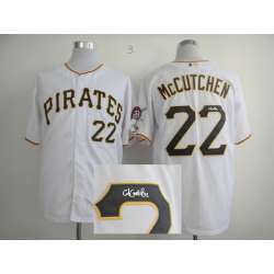 Pittsburgh Pirates #22 Andrew McCutchen White Signature Edition Jerseys