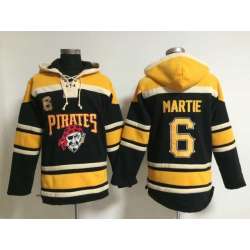 Pittsburgh Pirates #6 Martie Black Stitched Hoodie