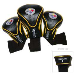 Pittsburgh Steelers Golf Club 3 Piece Contour Headcover Set