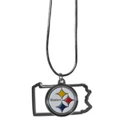 Pittsburgh Steelers Necklace State Charm - Special Order