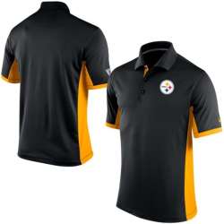 Pittsburgh Steelers Team Logo Black Polo Shirt