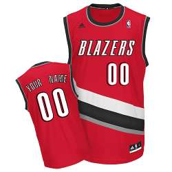 Portland Trail Blazers Custom red Alternate Jerseys
