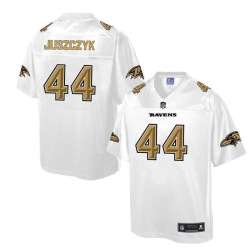 Printed Baltimore Ravens #44 Kyle Juszczyk White Men's NFL Pro Line Fashion Game Jersey