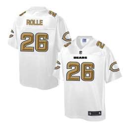 Printed Chicago Bears #26 Antrel Rolle White Men's NFL Pro Line Fashion Game Jersey