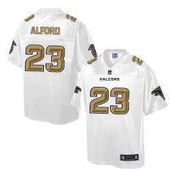 Printed Nike Atlanta Falcons #23 Robert Alford White Men's NFL Pro Line Fashion Game Jersey