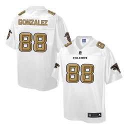 Printed Nike Atlanta Falcons #88 Tony Gonzalez White Men's NFL Pro Line Fashion Game Jersey