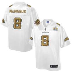 Printed Nike Denver Broncos #8 Brandon McManus White Men's NFL Pro Line Super Bowl 50 Fashion Game Jersey