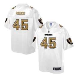 Printed Oakland Raiders #45 Marcel Reece White Men's NFL Pro Line Fashion Game Jersey