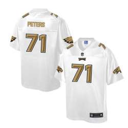 Printed Philadelphia Eagles #71 Jason Peters White Men's NFL Pro Line Fashion Game Jersey