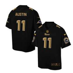 Printed St. Louis Rams #11 Tavon Austin Black Men's NFL Pro Line Fashion Game Jersey