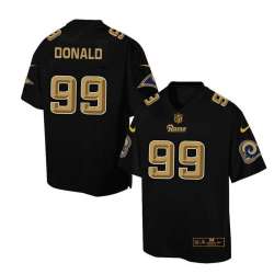 Printed St. Louis Rams #99 Aaron Donald Black Men's NFL Pro Line Fashion Game Jersey