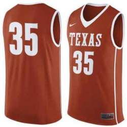 Printed Texas Longhorns #35 Nike Replica Orange Tank Top Jersey