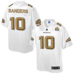Printed Women Nike Denver Broncos #10 Emmanuel Sanders White NFL Pro Line Super Bowl 50 Fashion Game Jersey