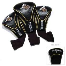 Purdue Boilermakers Golf Club 3 Piece Contour Headcover Set - Special Order