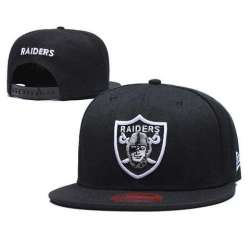 Raiders Team Logo Black Adjustable Hats LT