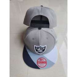 Raiders Team Logo Gray Adjustable Hat LT