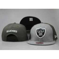 Raiders Team Logo Gray Adjustable Hat LTMY