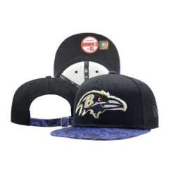 Ravens Team Logo Black Adjustable Hat SF
