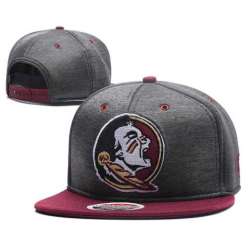 Redskins Team Logo Gray Snapback Adjustable Hat GS