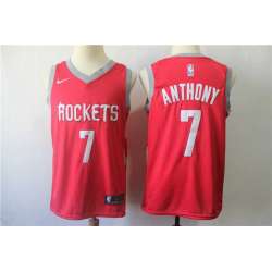 Rockets 7 Carmelo Anthony Red Nike Swingman Stitched NBA Jersey