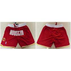 Rockets Red Just Don With Pocket Swingman Shorts
