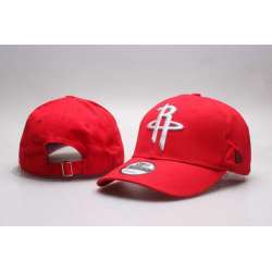 Rockets Team Logo Red Peaked Adjustable Hat YP