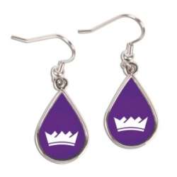 Sacramento Kings Earrings Tear Drop Style - Special Order