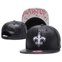Saints Fresh Logo Black Adjustable Hat GS