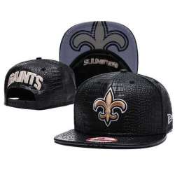 Saints Fresh Logo Black Adjustable Hat GS(1)