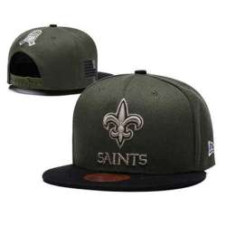 Saints Olive Salute To Service Adjustable Hat LT