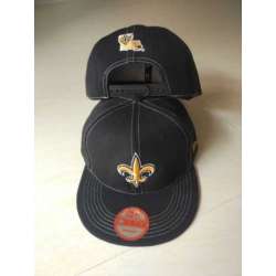 Saints Team Logo Black Adjustable Hat LTMY